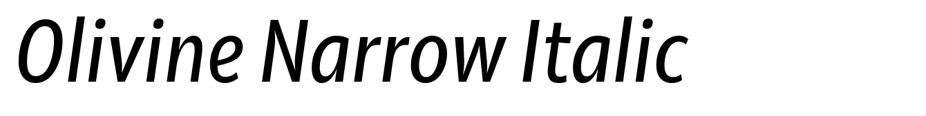 Olivine Narrow Italic